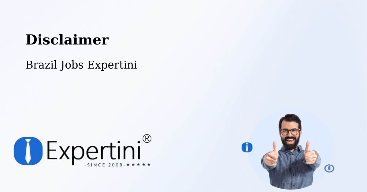 Disclaimer – Conchal - Brazil Jobs Expertini